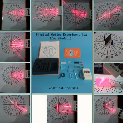 Optical Experiment Set Triangular Prism Convex Lens Concave Mirror Dial Three Line Semiconductor Laser Light Source Physics