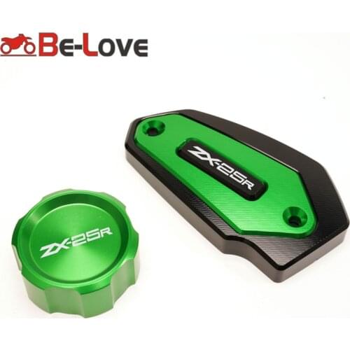 2021 NEW For Kawasaki NINJA ZX-25R ZX25R 2020 2021 Motorcycle CNC Aluminum Green Brake Fluid Fuel Reservoir Tank Cap Cover