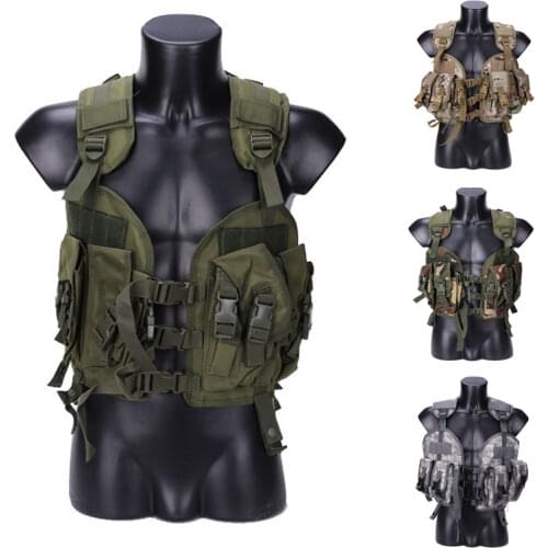 Hunting vest multifunctional seal water bag tactical vest camouflage uniform army fan combat vest CS field protective equipment