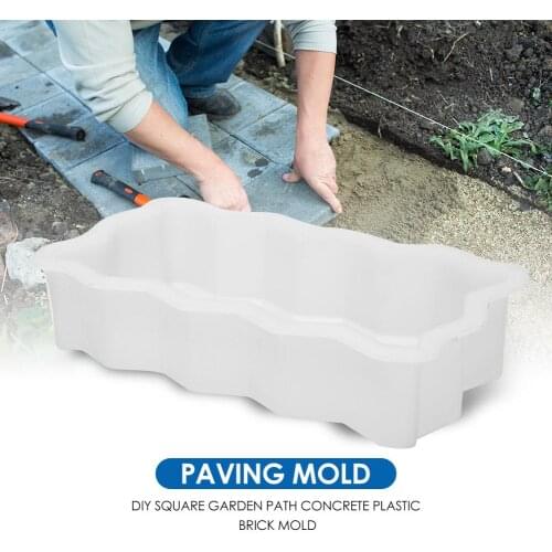 Plastic Paving Mould Wave Border Reusable Garden Path Concrete Stone Road Molds DIY Yard Road Stepping Decorative Accessories