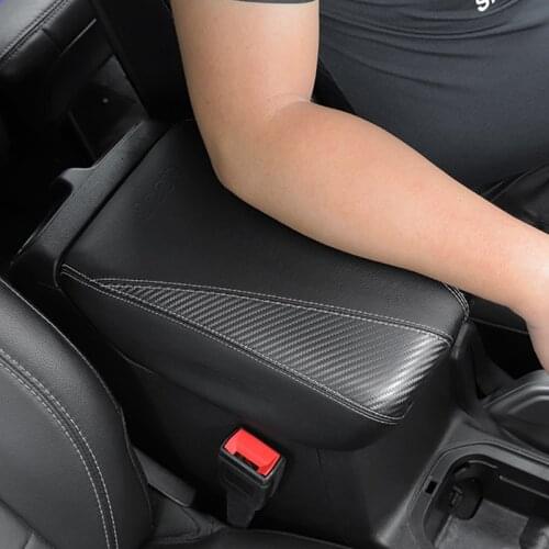 Microfiber Armrest Box Decorative Protective Cover for JEEP Wrangler JL 2018-2021 Accessories Interior Parts