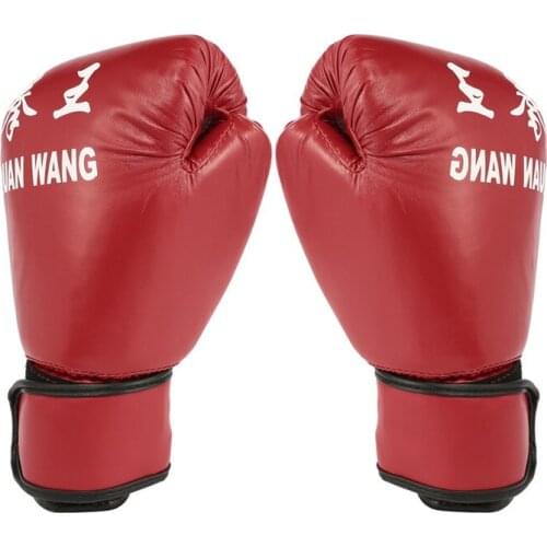 PU Adults Professional Boxing Gloves Kick Karate Muay Thai Free Fight MMA Sanda Training Gloves Men Women Pugilism Equipment