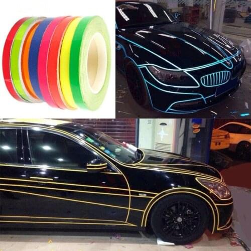 2CM*5M Car Reflective Stickers Reflector Rearview Mirror Reflective Tape Car Accessories Exterior Reflex Tape Reflective Strip