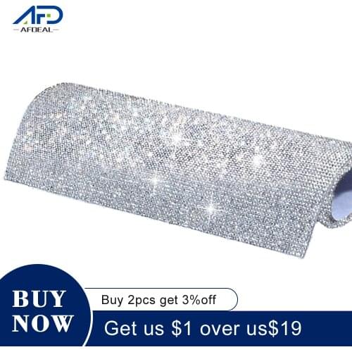 24*40cm Hotfix Glass Rhinestone Mesh Trim Ribbon Crystal Fabric Sheet Strass Applique Banding For DIY Dress Jewelry Making