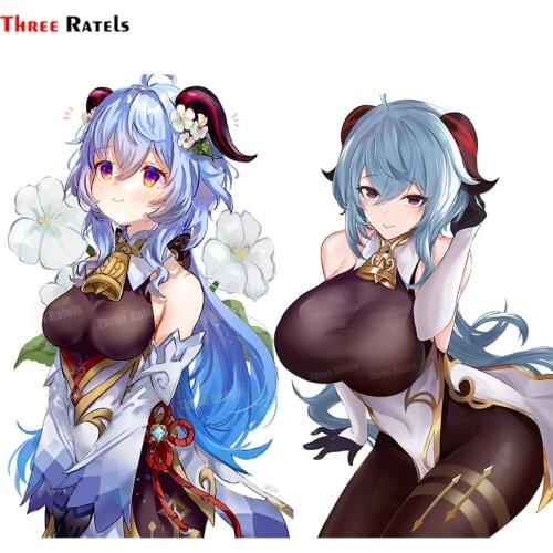 Three Ratels A245 Funny Ganyu Genshin Impact Gift Sticker personalized Kid Toy Decal Anti Scratch Film Use For Cover Decor