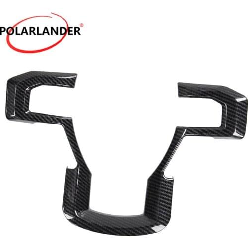 Steering Wheel Bezel Decorative Trim 1 PC Fashion Carbon Fiber Grain 6 Colors For 2015 2016 2017 F/ord F150 F250 F350 Super Duty