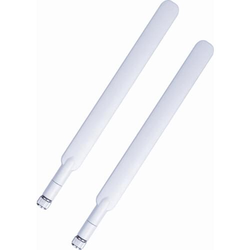 2pcs 4G LTE antenna 5dBi SMA Male connector external antenna for Huawei B593 4G router black or white