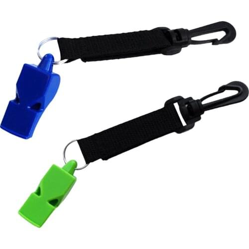 2 Piece Ultra-loud Emergency Scuba Dive Safety Whistle Outdoor Boating Diving Emergency Survival Gear