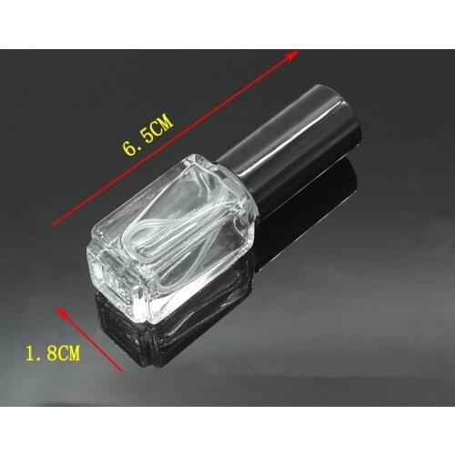 3ml 10ml Square Perfumes Mist Sprayer Glass Container Clear Perfume Makeup Setting Spray Pump Glass Atomizer Bottles F20172527