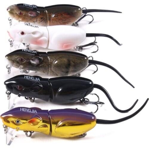 6.3cm 10.5g Mouse Fishing Lure Rat Lure Jointed Swimbait Minnow Floating Bait Topwater Bass Fishing