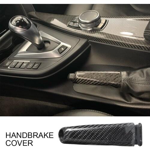 Suitable For BMW E46 E90 E92 E60 E39 F30 F34 F10 F20 Accessories General Carbon Fiber Car Handbrake Handle Cover Interior Parts