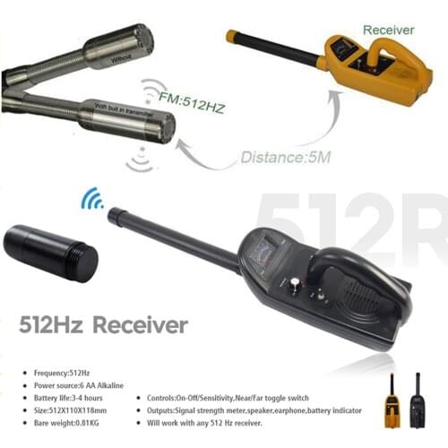 Long range wireless 512hz locator transmitter and sonde 512hz receiver Pipe Inspection Inspection Camera Locator