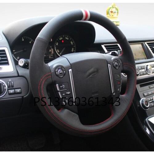 Suitable for Land Rover Range Rover VELAR Evoque Discovery Sport Discovery Freelander Hand-stitched leather steering wheel cover