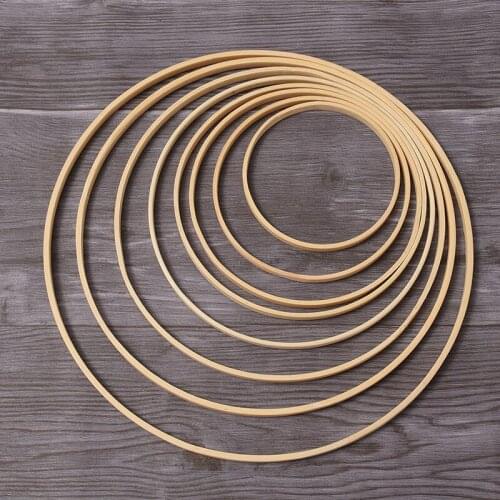Hot DIY Wood Art Craft Embroidery Hoop Tool Bamboo Circle Round Cross Stitch Chinese Traditional Sewing Manual Tool 8-40cm