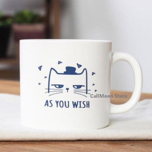 Personality Coffee Cup 350ml Ins Creactive Japanese Style Simple Custom Fashion Ceramic Cup Water Cup Straight Cup Microwaveable