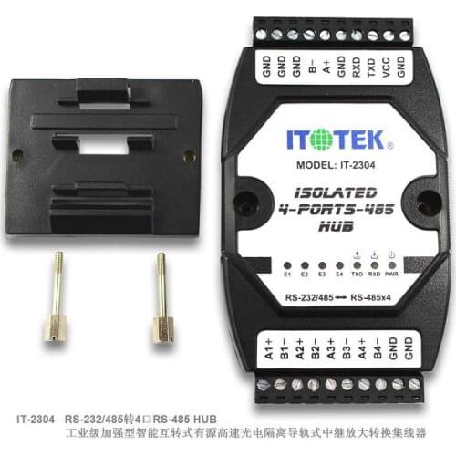 IT-2304 RS-232/485 turn four port RS-485 Active high-speed optoelectronic isolation relay amplifier hub