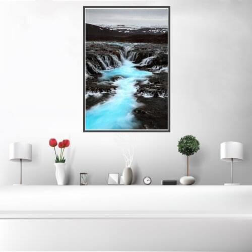 Beautiful Ice Crystal Natural landscape Poster Canvas Print Painting Wall Art Living Room Home Decoration