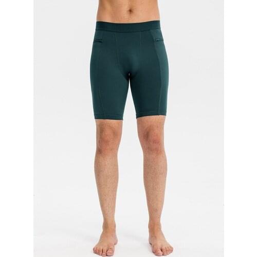 Fashion Bodybuilding Tights Men Compression Shorts Gym Underwear Slim Elastic Running Sport Shorts Training Quick-Drying Bottoms