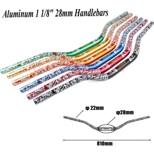 Motocicleta 1 1/8 "Barras de grasa 28mm manillares mango tubos para CR85 125 150 CRF230 250 450 CRF250R /X CRF450R/X carreras O