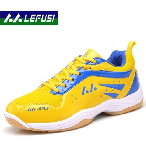 2020 Men Sneakers Authentic Men Badminton Shoes Leather Fabric Lace Up Ultra-Light Couples Sports Shoes B2829