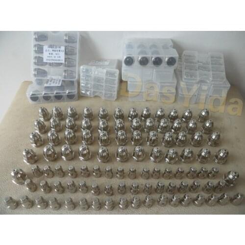 50 pcs P80 Plasma Nozzle tips and 50 pcs P80 Plasma Electrode for P80 Plasma Cutter Torch/gun Accessories nozzle and electrode