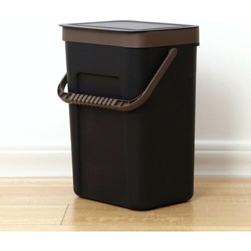 Trash Can Kitchen Wall Mounted Garbage Bin Recycle Compost Bin Bathroom Dustbin AUG889