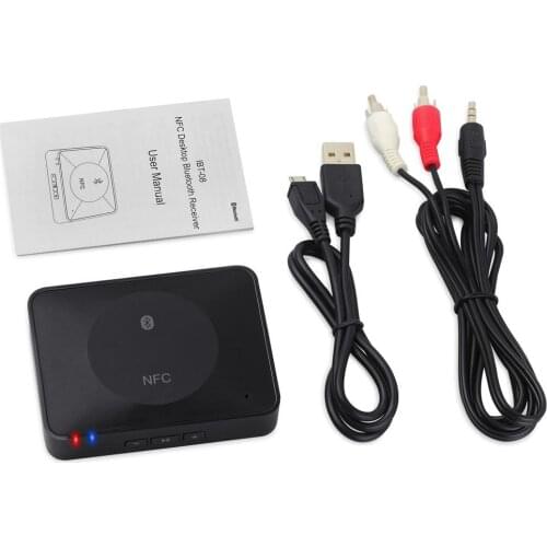NFC Bluetooth Audio Receiver Wireless Adapter 3.5mm/ RCA Stereo Output for Sound System Audio Speaker Bluetooth Music Receiver