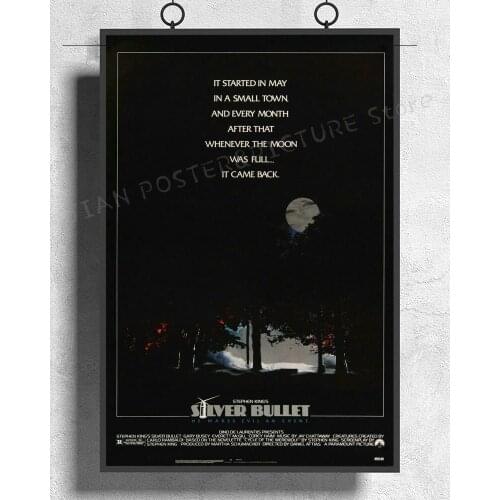 NJ528 Silver Bullet (1985) Movie Classic Wall Sticker Silk Poster Art Home Decoration