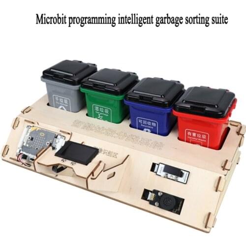 New Microbit programming intelligent garbage classification suite AI vision module image classification voice broadcast