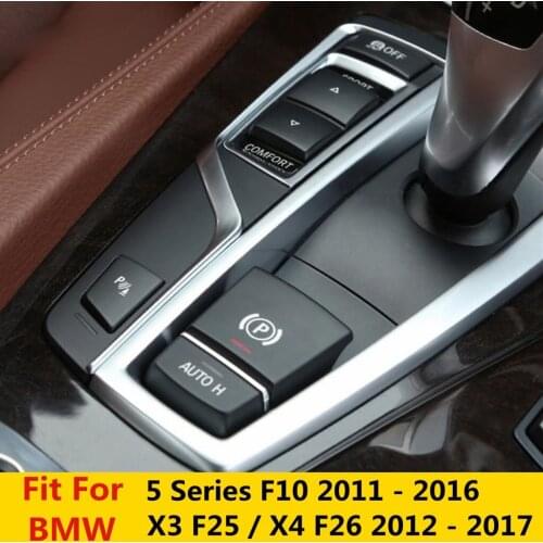 Yimaautotrims Transmission Shift Gear Panel Cover Trim Fit For BMW 5 Series F10 2011 - 2016 / X3 F25 / X4 F26 2012 - 2017 Matte