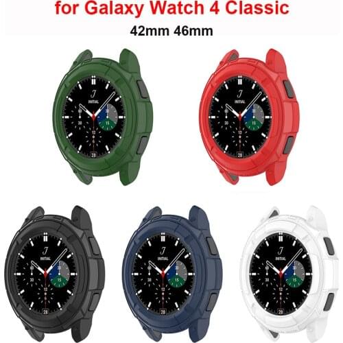 Rugged Protective Case for Samsung Galaxy Watch 4 Classic 42mm and Galaxy Watch 4 Classic 46mm Frame Protector