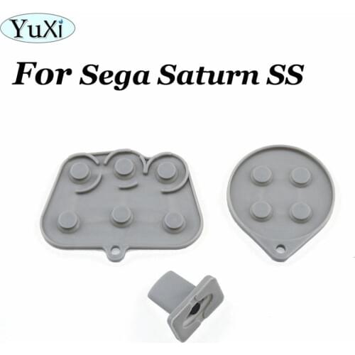 YuXi Silicone for Sega Saturn SS Controller Conductive Rubber Pad Button Start Key Pads Button Repair parts
