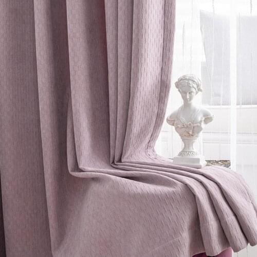 Light Luxury Simple Nordic Chenille Blackout Curtains Stylish and Warm Living Room Bedroom Curtains