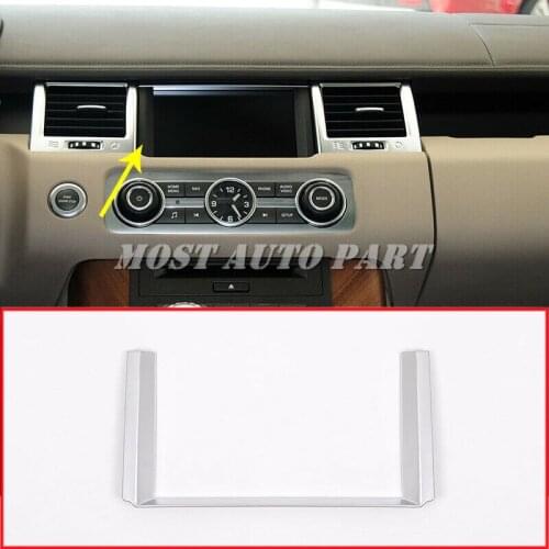 ABS Interior Chrome GPS Navigation Frame Trim For Land Rover Range Rover Sport 2010-2013 1pcs Car Decoration Car Trim