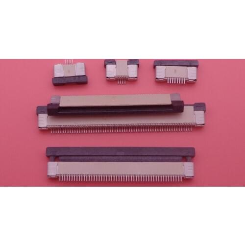 10PCS FPC Connector socket FFC 0.5MM Drawer Top Contact Type 4P 6P 8P 10P 12P 14P 18P 20P 22P 24P 30P 32P 36P 40P 50P 60P