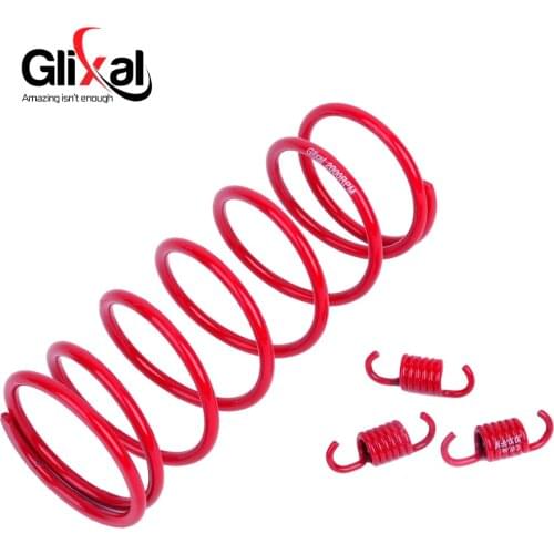 Glixal High Performance Racing ATV Scooter Torque Spring Clutch Springs GY6 125cc 150cc 157QMJ 152QMI Engine (2000Rpm,Red)