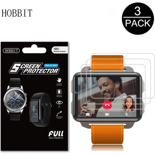 3Pack For LEMFO LEM4 Pro Smart Watch Screen Protector Anti-scratch Anti-bubbles GPS 3G Smartwatch Protection Film for Lemfo LEM4