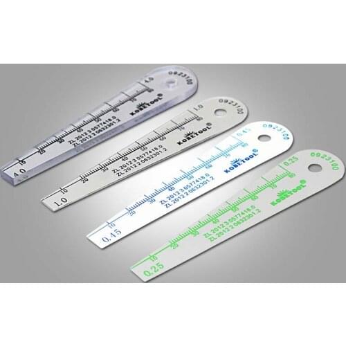 1Pcs 0.02mm -0.08mm Plastic Plug Plastic Plastic Feeler Feeler Gauge PVC Feeler Plug Measuring Can Choose Type