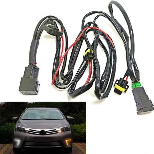 12V Fog Light Lamp Wiring Harness On/Off Socket Connector for Toyota Corolla Car Accessories Light Auto Replacement Parts