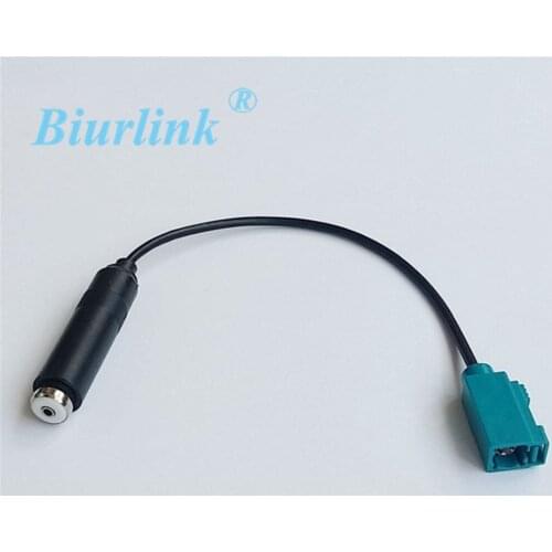 Car CD Player Radio ISO Antenna Cable Adaptor For Peugeot Citroen BMW Volkswagen Benz