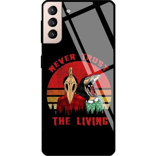 Vintage Never trust living creepy Goth Tempered Glass Case For Samsung Galaxy S21 Ultra S20 FE S8 S9 S10 Note 10 Plus Note 20