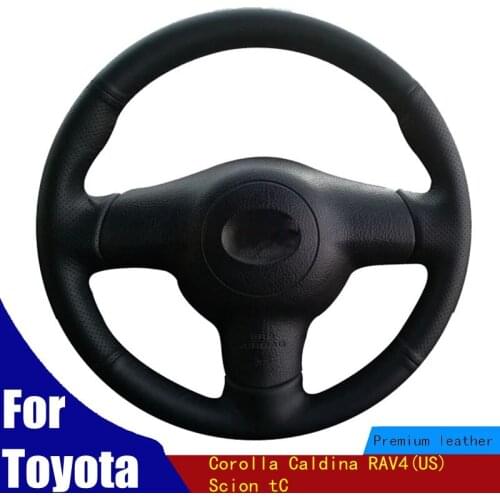 Car Steering Wheel Cover Customized Original For Toyota Corolla Caldina RAV4(US) Scion tC Artificial Leather Steering Wheel Wrap