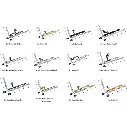 High Quality Volume Button On Off Flex Cable For Xiaomi Redmi Note 2 3 3Pro 4 4X 5 6 7 Pro S2 K20 K30 Note3 Note5 Phone Power