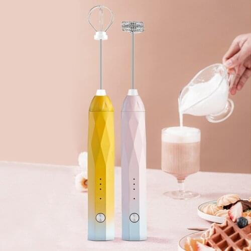 Dual Use Mixer Kitchen Gadgets Household Electric Coffee Milk Stirrer Egg Beater Foamer Whisk Stirrer Egg Beater Mini Hand