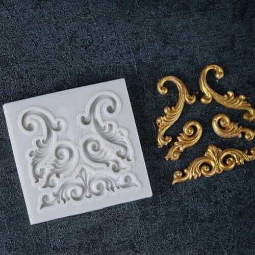 Luyou DIY silicone lace border fondant mold cake decorating tools chocolate gumpaste mould wedding cake decoraton FM1396