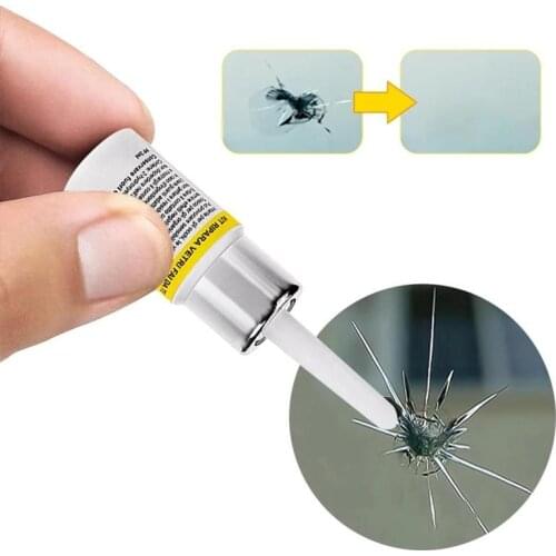 Car Windshield Repair Agent Suits Auto Window Glass Crack Chip Resin Windscreen DIY Tool Kit Black White