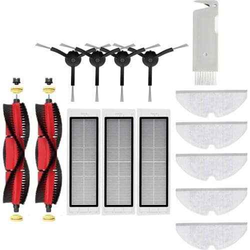 Newest Design Accessories for Xiaomi Roborock S50 S60 S5 S6 Max MaxV Pure Robot Vacuum Cleaner Washable Parts Kits Whole Set BL