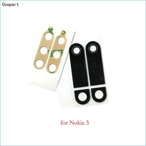 2pcs/lot Coopart New Camera Lens Back Camera Glass Lens for Nokia 5 6 8 Nokia5 Nokia6 Nokia8 with Sticker top quality