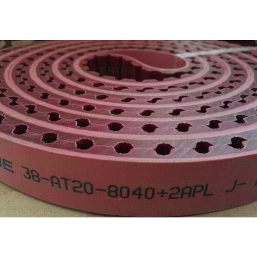 Origina PU Timing belt 38-AT20-8040+2APL for Golive Glass Double edging Machine,Polyurethane synchronous,Transmission belt