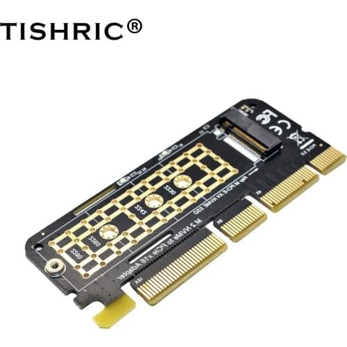 50pcs TISHRIC NVME Adapter PCIE to M2 M.2 NGFF SSD PCI Express PCI-E Riser SATA X1 X4 X16 For Chia Mining Full Speed